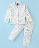 Pepito Sinker Knit Full Sleeves Printed Night Suit - Multicolor