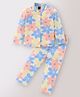 Pepito Sinker Knit Full Sleeves  Night Suit with Floral - Multicolor