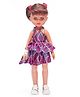 Speedage Ahnna Doll With Top And Skirt - Height 34 cm (Color Print & Design May Vary)
