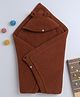 Yellow Apple Hooded Blanket cum Wrapper - Brown