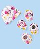 Babyhug Disney  Cap Mittens & Booties Set With Minnie Mouse Graphics - White