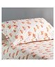 Gudgoodie 100% Cotton Percale Flat Kids Bedsheet with Pillow Cover for Single Bed Vehicles Theme - Red