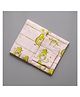 Gudgoodie 100% Cotton Percale Flat Cot Bedsheet with Pillow Cover Avocados Theme - Green Pink