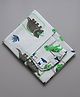 Gudgoodie 100% Cotton Percale Flat Cot Bedsheet with Pillow Cover Dinosaurs Theme - Multicolor