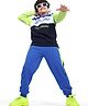Ollington St. 100% Cotton Knit Full Sleeves Sweatshirt & Joggers Set Cut & Sew Printed  Multicolor