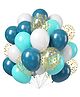 Birthday 45 pcs Premium  Vintage Balloon Decor  Kit | Happy Birthday Decoration items for Kids Boy Girl| Pastel Aqua and White Balloons