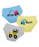 Plan B Cotton Pack Of 3 Vehicles Printed Panties - Pool Blue Yellow & Orange