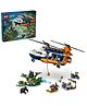 LEGO City Jungle Explorer Helicopter at Base Camp Set 881 Pieces - 60437