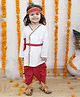 BownBee Cotton Janmashtami Theme Full Sleeves Krishna Costume Set - White