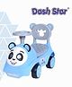 Dash Star Teddy Ride On Push Musical Baby Car with Horn & High Backrest Support Under Storage Basket