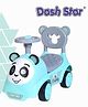 Dash Star Teddy Ride On Push Musical Baby Car with Horn & High Backrest Support Under Storage Basket