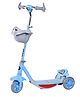 Dash Star Noddy Road Runner Kick Scooter for Kids with Music & Lighting of above 3 Years, Skating Scooter for Boys|Girls| (Blue)