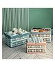 YAMAMA Foldable Portable Picnic Basket Vegetable Fruit Basket Supermarket Portable Shopping Basket Storage Box Bathroom Bedroom Kitchen Office Organization And Storage Essential  (Pack of 1  Color May Vary)