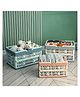 YAMAMA Foldable Portable Picnic Basket Vegetable Fruit Basket Supermarket Portable Shopping Basket Storage Box Bathroom Bedroom Kitchen Office Organization And Storage Essential  (Pack of 3  Color May Vary)