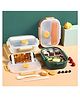 YAMAMA Stainless Steel Lunch Box Pot Pot Lunch Box Double Compartment Lunch Box 980 ml  Color May Vary