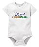 Zeezeezoo 100% Cotton Half Sleeves Independence Day & Republic Day Theme Dil Hai Hindustani Printed Onesie - White