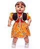 Speedage Muskan Fashion Doll Orange - Height 58 cm (Color Print & Design May Vary)