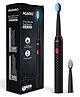 AGARO Royal Sonic Electric Toothbrush with 3 Modes, 19000 Strokes per minute, 2 Brush Heads, Dupont Soft Nylon Bristles, Rechargeable Lasting up to 25 Days, Power Toothbrush - Black