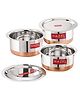 HAZEL Stainless Steel Copper Bottom Tope with Lid - 3 Pcs Set