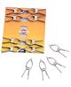 HAZEL Stainless Steel Round Clips 12 pc, Silver