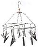 HAZEL Cloth Hanger Stainless Steel with 15 Clips