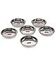 HAZEL Designer Steel Dishes / Plates - 6 Pcs Set - Small.