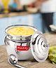 HAZEL Stainless Steel Lotus Shape Kitchen Storage Ghee Dani Oil Pot Container, 300 ml