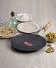 HAZEL Iron Tawa With Wooden Handle Grip Loha Lokhand Pan Concave Tava for Roti Chapathi Paratha Fulka Dosa Omelette, 27 cm