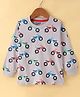 Fido Single Jersey Knit Full Sleeves T-Shirt with Scooty Print - Grey