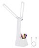 Toysire Touch LED Desk Lamp Rechargeable Study Lamp with Stationary and Phone Holder Table Lamp with USB Charging Dimmable Lamp with Eye Care