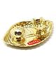 HAZEL Shank Karma Brass Pooja Thali Set of 2, Brass