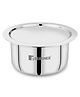 Bergner TriPro Tri-ply Stainless Steel Tope (Patila) with Stainless Steel Lid 14 cm, 1.3 Litre