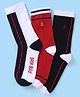 Pine Kids Cotton Knit Ankle Length Color Block Socks Pack Of 3 (Color May Vary)