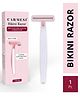 Carmesi Bikini Razor for Women For Irritation-Free Shaving of Bikini Line - 1 Razor
