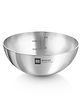 Bergner BE Bergner Essentials Tri-Ply Stainless Steel 26 cm (3.5 Liters) Tasra, Steel Kadai/Tasla Without Handle, Even Heat Distribution, Easy to Clean, Gas Stove Compatible, Silver, 5-Year Warranty