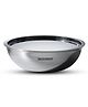 Bergner Argent TriPly Stainless Steel 22 cm Tasra with Stainless Steel Lid, 1.6 Ltr Tasla with Lid, Food Safe, Flared Rim, Durable, Dishwasher Safe, Induction Bottom & Gas Ready, 5-Year Warranty