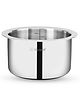 Bergner Argent TriPly Stainless Steel 16 cm Tope with Stainless Steel Lid, 1.9 L Topia/Patila with Stainless Steel Lid, Food Safe, Durable, Dishwasher Safe, Induction & Gas Ready, 5-Year Warranty