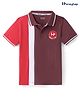Honeyhap Premium 100% Cotton Cut & Sew Half Sleeves Polo T-Shirt With Bio Finish & Logo Embroidery - Bright White  & Red