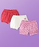Pine Kids Cotton Lycra Knit Bloomer with Heart & Floral Print Pack of 3 - ( Color May Vary )