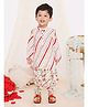 KID1 Full Sleeves Leheriya & Floral Printed Kurta With Dhoti - Multi Colour