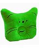 DOMENICO Baby Soft Neck Support Pillow for Head Shaping Shape Supporter Cat Face Pillow - Green