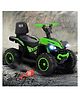 Battery Operated Ride On ATV with Music & Lights - Green| Toy for 1 to 4 Years Boys & Girls| Rechargeable Battery| Comfortable Seat| Forward/Backward Drive