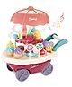 NEGOCIO Pretend Play Simulation Mini Delicious Ice Cream Shop Trolley Cart Rotating Light Luxury Play House Set Candy Toys Kitchen Toys- PACK OF 1- COLOR MAY VARY