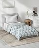 DDecor Blue Printed Mild Winter 150 GSM Reversible Pure Cotton Single Bed Dohar