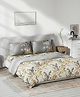 DDecor Live Beautiful Off White Beige Pure Cotton Double Queen Bedding Set