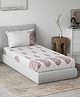 DDecor Burgundy White Ethnic Motifs 144 TC Single Bedsheet with 1 Pillow Covers