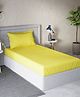 DDecor Yellow 180 TC Single Bedsheet with 1 Pillow Covers