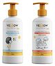 Yellow Naturals Curly Hair Shampoo and Hydrating Body Wash Combo for Kids (4-12 Years) - Pack of 2