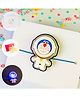 Little Tresses Kids Light Doraemon Rakhi with Roli, Chaawal, Card in a Box - White, Blue