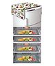Dakshya Industries Fridge Top Cover and Fridge Mat Combo Set of 5